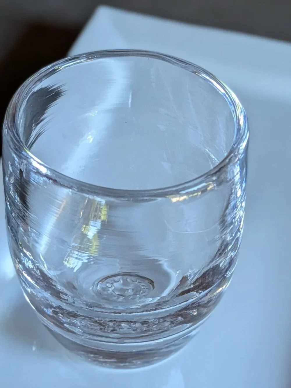 Clear Glassbaby Votive Candle Holder